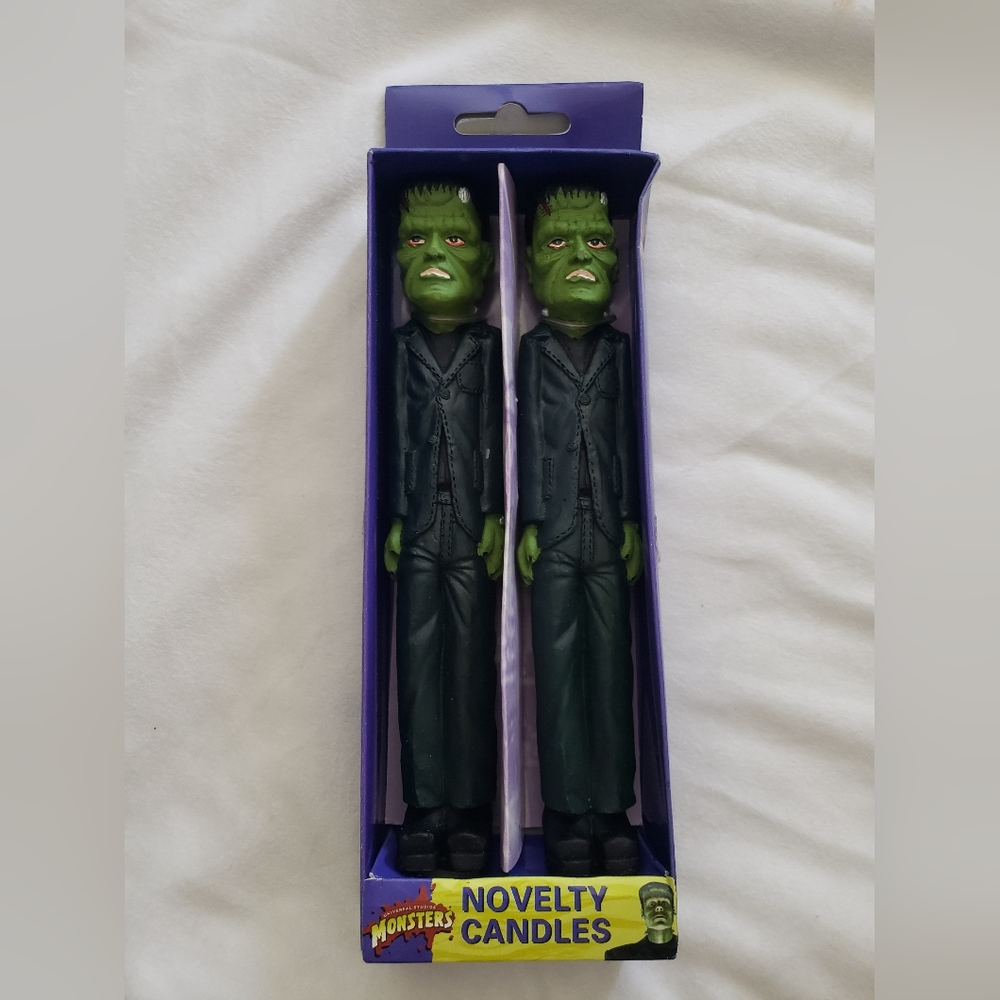 Vintage Frankenstein Novelty Candles.      NEW IN PACKAGE